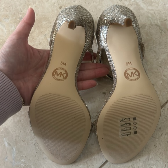 Brand new gold strappy Michael Kors heels - Picture 4 of 4